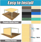 Amagenix 90% Shade Fabric 9'X 19' Sand Sun Shade Cloth - Image 3