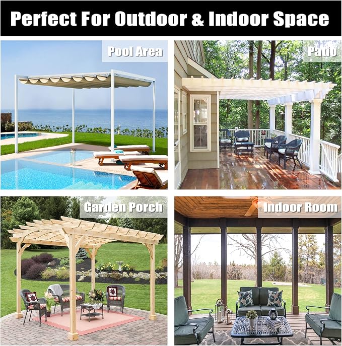 Easy-Going Outdoor Curtains for Patio 1 Panel, 110x108 inch, Weatherproof - Image 7
