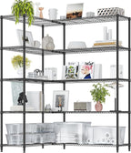 IZEUK Linked Storage Racks, DIY Adjustable Heavy Duty Metal Shelving Unit by IZEUK