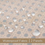 Outdoor Sheer Curtains for Patio Waterproof, 2 Panels Rod Pocket Indoor/Outdoor - Image 5