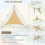 12' x 12' x 12' Triangle Sun Shade Sail - Image 4
