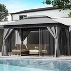 10'x12' Outdoor Gazebo, Heavy Duty Metal Frame Patio Canopy - Image 6