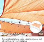 Sun Shade Sail 11'x24' Peach Fuzz Rectangle Custom Size | 95% UV Block - Image 2