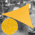 Royal Shade 15' x 22' x 26.6' Yellow Triangle Waterproof Sun Shade Sail Order by RoyalShade