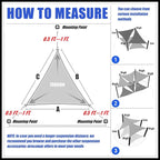 Royal Shade 27' x 27' x 27' White Triangle Sun Shade Sail Order to Make RTAPT8 - Image 6
