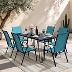 JEAREY Patio Dining Chairs 4 Pack, Outdoor Stackable Dining Furniture Set - Image 2