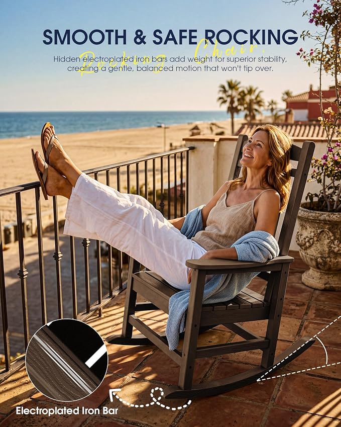 Oversized Outdoor Rocking Chair - Image 8