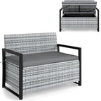 RELAX4LIFE Wicker Outdoor Bench by RELAX4LIFE