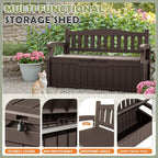 Homall 75 Gallon Outdoor Storage Benches Lockable Deck Box Waterproof | UV - Image 6