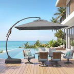 Grand patio 10x10 FT Cantilever Square Umbrella by GrandPatio