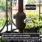 Sunnyglade 9' Solar LED Patio Umbrella, 8 Ribs, Tilt & Crank | 9Ft Patio - Image 3