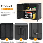 LHBcraft Outdoor Storage Cabinet 37 Cu Ft - Image 2