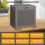 31 Gallon Outdoor Storage Box, Resin Deck Boxes Indoor and outdoor, Waterproof - Image 2