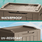 Devoko 30 Gallon Resin Deck Box 2 Pack Outdoor Indoor Waterproof Storage Box - Image 3