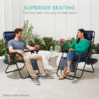 Best Choice Products Set of 2 Adjustable Steel Mesh Zero Gravity Lounge Chair - Image 9