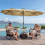 15FT Double-Sided Patio Umbrella by Enjoyyourlife