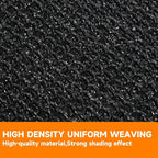 90% Shading Rate 12'x20' Black Shade Cloth, UV Resistant Durable Mesh Tarp - Image 4