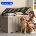 180 Gallon Outdoor Storage Box Resin Deck Box All Weather Waterproof Large - Image 6