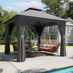 Aoxun 10x10 Gazebo Metal Frame Canopy Tent by Aoxun