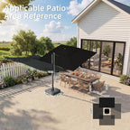 Deconk 10' X 13' Patio Cantilever Outdoor Umbrella - Image 9