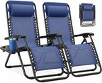 NEWBULIG Zero Gravity Chairs Set of 2, Lounge Chair Folding Portable Adjustable by NEWBULIG