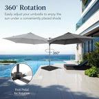 Best Choice Products 10ft Solar LED Offset Cantilever Hanging Market Patio - Image 3