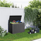 46 Gallon Outdoor Deck Box, Resin Waterproof Storage Box - Image 2