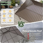 Aoxun Gazebo 12x16 Hardtop Gazebo - Image 7