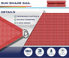 Windscreen4less 12' x 12' x 12' Sun Shade Sail Triangle Outdoor Canopy Cover UV - Image 3