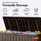 Keter Kentwood 92 Gal Outdoor Storage Box - Image 4