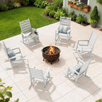 SERWALL HDPE Outdoor Rocking Chair - Image 11