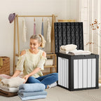 PatioZen 50 Gallon Resin Deck Box, Lockable Patio Outdoor Storage Box - Image 5