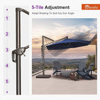 PURPLE LEAF 10' X 10' Cantilever Patio Umbrella - Image 8