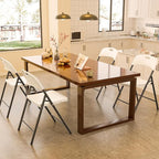 Bonnlo 8-Pack White Plastic Folding Chairs, Portable Seat - Image 7