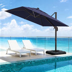 10' X 10' Patio Umbrella Cantilever Outdoor Rectangle Umbrella, Heavy Duty - Image 8