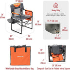 SUNNYFEEL Camping Directors Chair, Heavy Duty, Oversized Portable Folding Chair - Image 3