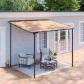 Aoxun 10x8 Lean-to Gazebo, Sloped Roof Pergola Porch Canopy Awning by Aoxun