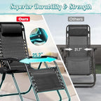 Homall Zero Gravity Chair Patio Folding Lawn Lounge Chairs | Outdoor Lounge - Image 4