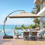 Grand patio 10x10 FT Cantilever Square Umbrella by GrandPatio