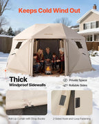 VEVOR Pop up Gazebo Screen Tent, 12 x 12 ft, 13-Sided Spherical Camping Canopy - Image 9