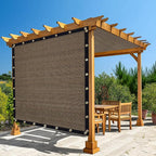 Amagenix 90% Shade Fabric 18'X 19' Mocha Sun Shade Cloth by Amagenix