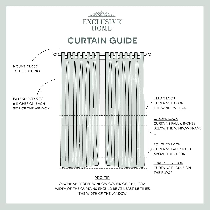 EXCLUSIVE HOME Cabana Solid Indoor/Outdoor Light Filtering Hook-and-Loop Tab - Image 8