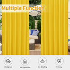 Easy-Going Outdoor Patio Curtains 2 Panels, 54x120 inch, Porch and Pergola - Image 5