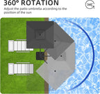 JZ-DZS Cantilever Patio Umbrella - Image 5