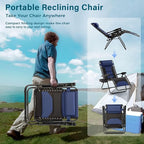 MFSTUDIO Padded Zero Gravity Chair, Cup Holder, 28in Seat, Removable Cup Holder - Image 6
