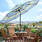 9' Outdoor Patio Umbrella, Outdoor Table Umbrella, Yard Umbrella, Market - Image 5
