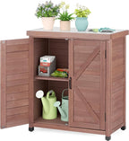 Outdoor Storage Cabinet & Potting Bench Table by OutdoorFurniture