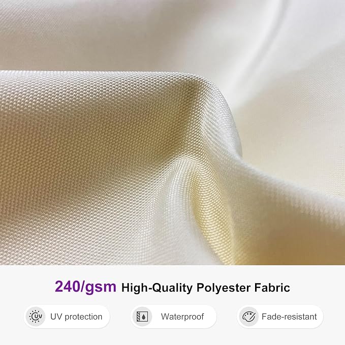 PURPLE LEAF Large 11ft Cream Cantilever Umbrella - Image 5