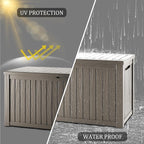 TARKARI 270 Gallon Lockable Resin Deck Box, Waterproof & UV-Resistant Outdoor - Image 7