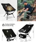 ONETIGRIS Tigerblade Camping Chair, Lightweight Folding Backpacking Hiking Chair - Image 3